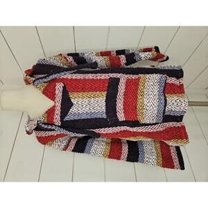 Vintage 90s Baja Blanket Hoodie. beach. hippie. UNISEX.